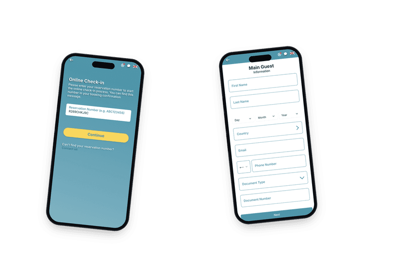 Online prijava Interface