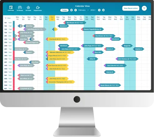 Reservations Calendar