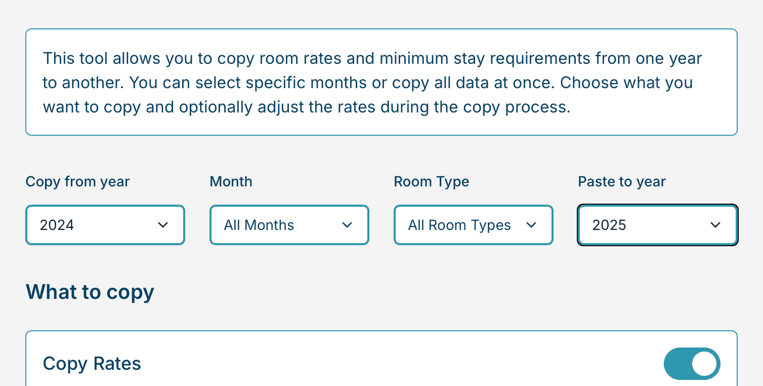 Source and Target Controls