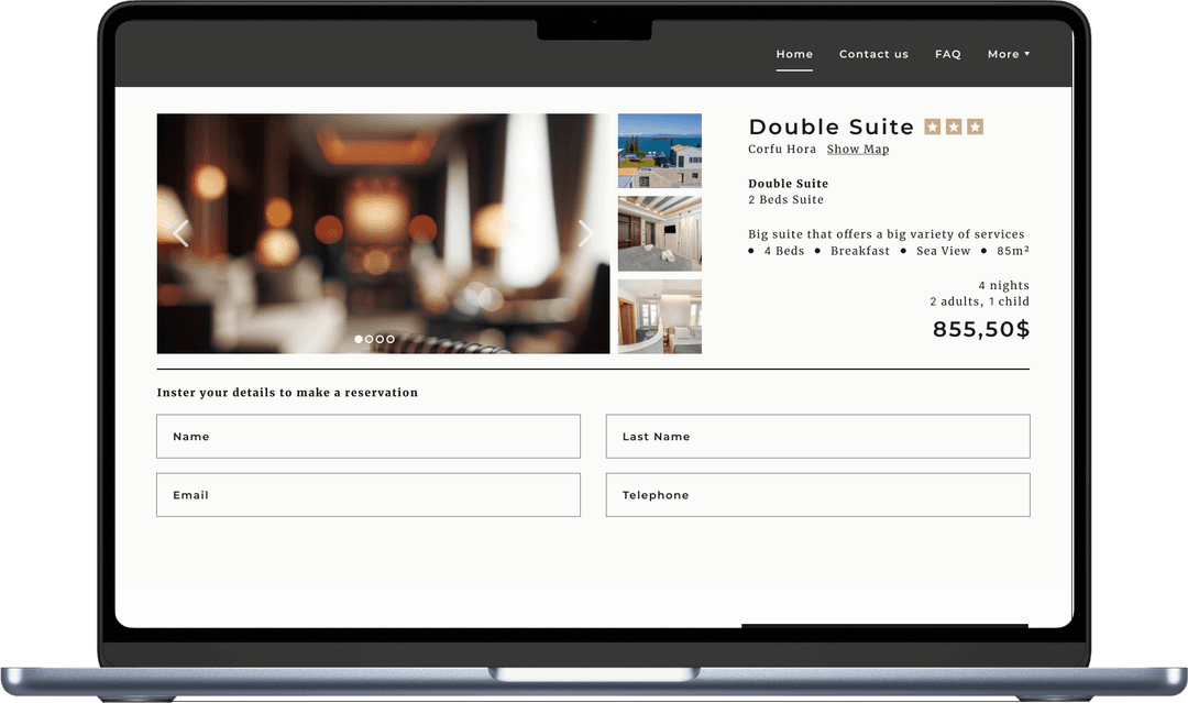 Customisable Booking Engine