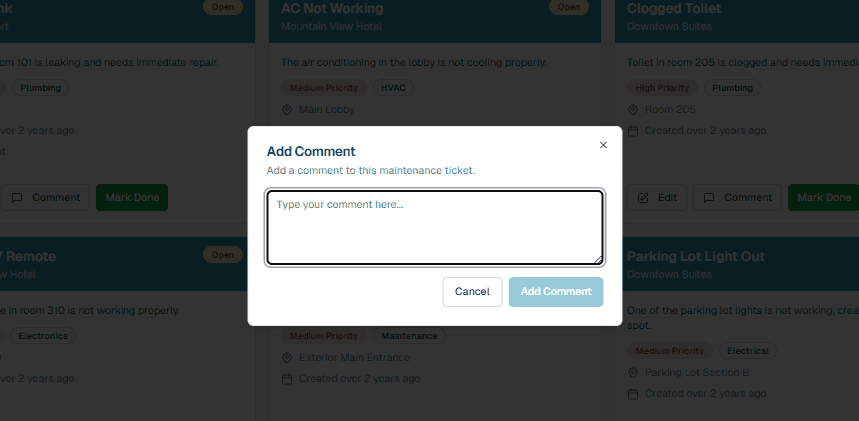 Notes and Photo Attachments