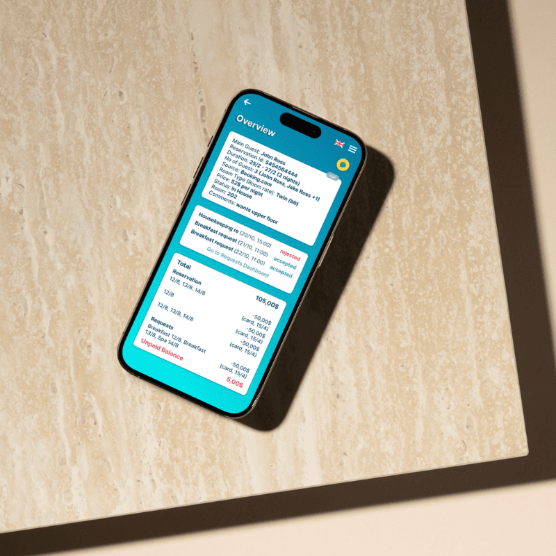 Booking Information Interface