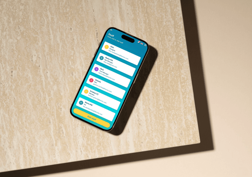 Staff Management Interface