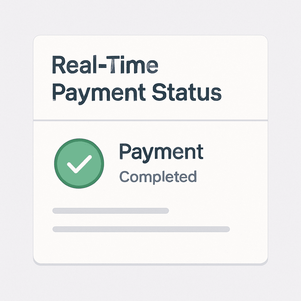 Real-Time Payment Status