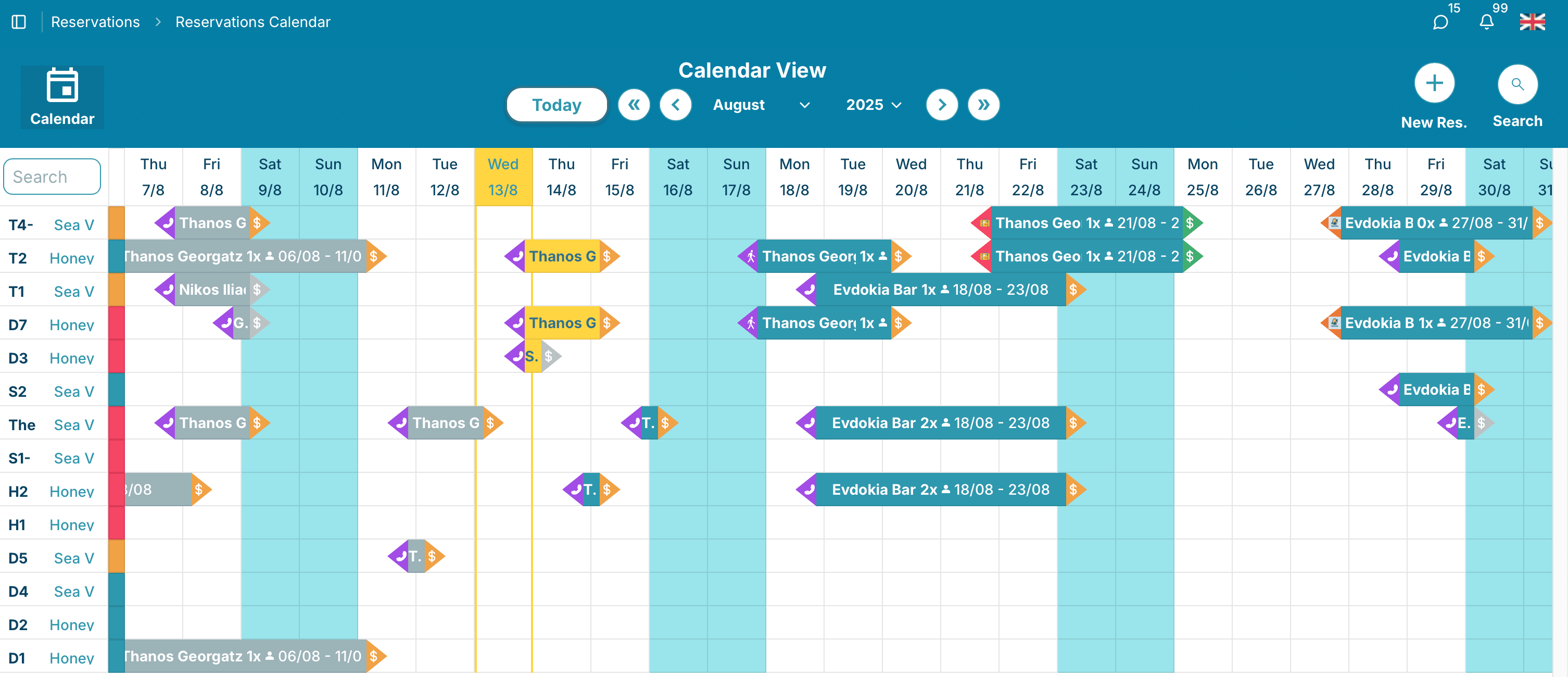 Centralized Calendar Control
