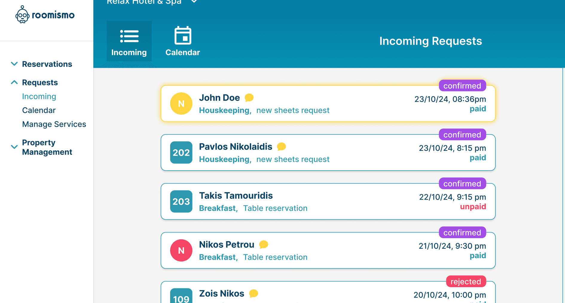 Automated Request Notifications