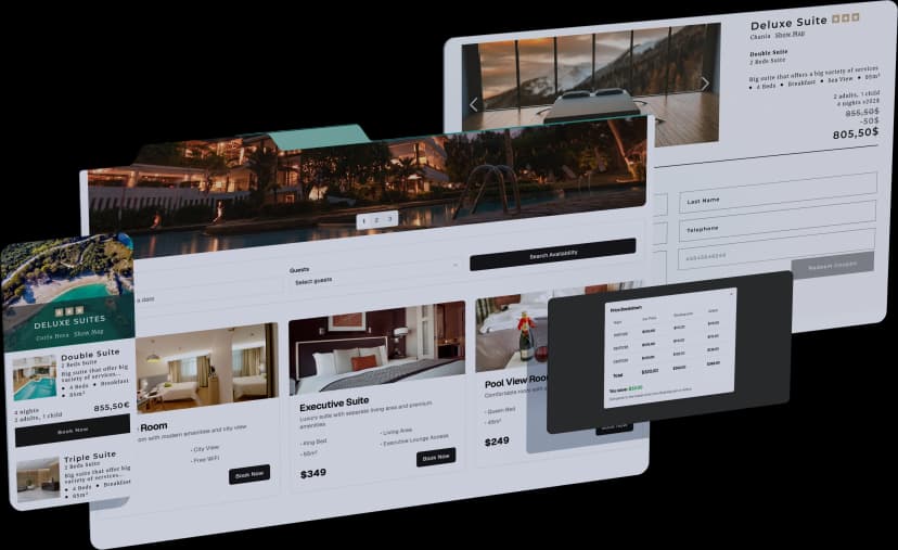 Customisable Booking Engine Interface