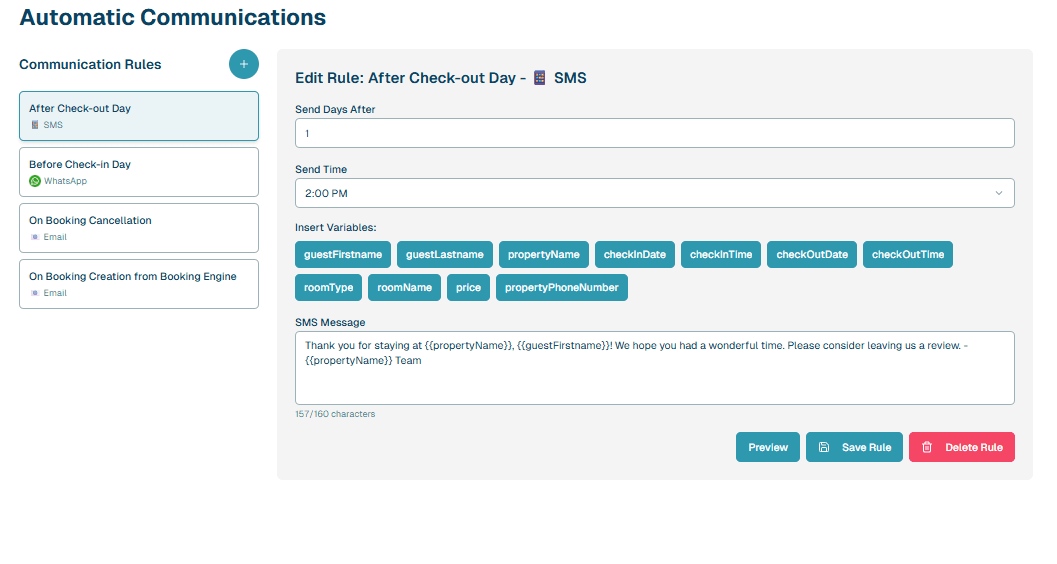 Έξυπνες Ρυθμίσεις Επικοινωνίας για Κάθε Διαμονή