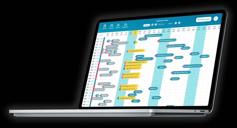 Ημερολόγιο Κρατήσεων Interface